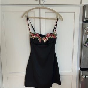 Princess Polly floral black dress